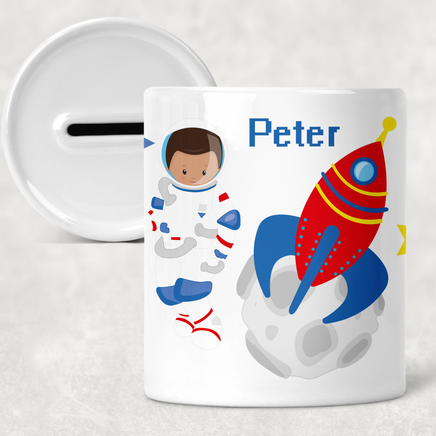 geschenke364-spardosen-kinder-spardose-astronaut-mit-name-wei image 1