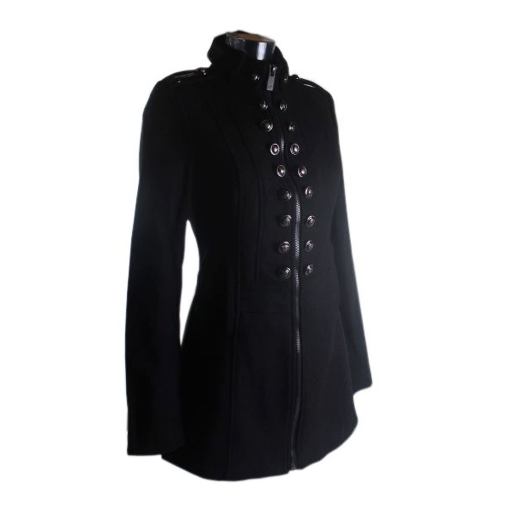 cipo-baxx-damen-blazer-jacke-schwarz-wolle image 1
