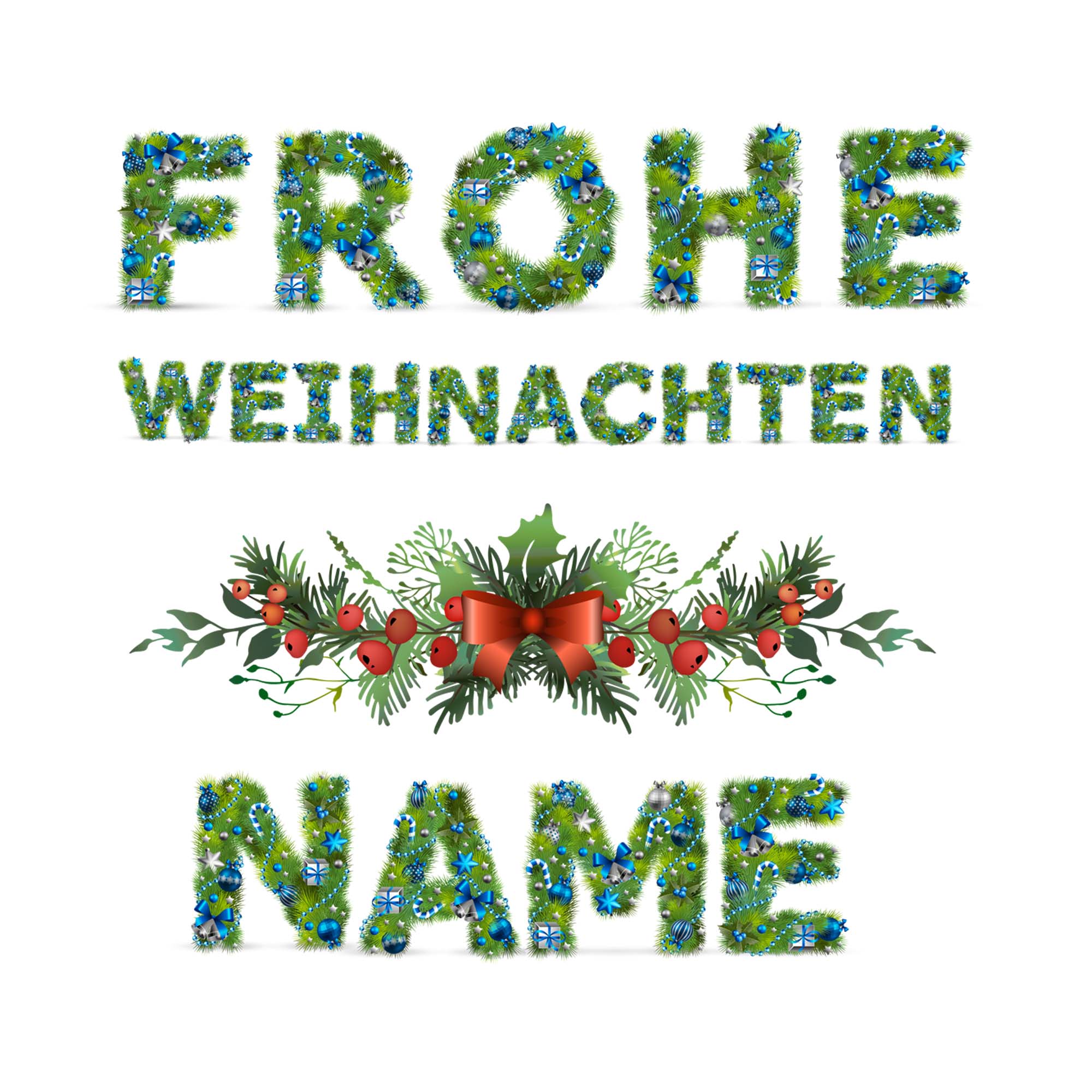 geschenke364-untersetzer-weihnachten-frohe-weihnacht-4er-set-name image 2
