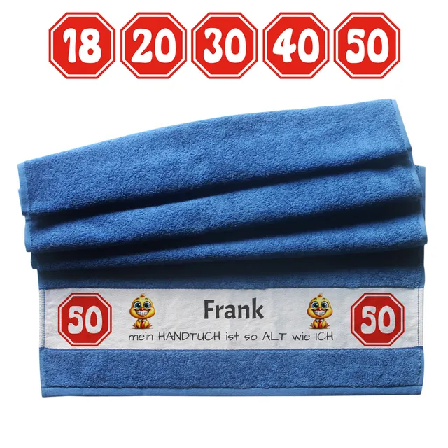 geschenke364-handt-cher-smile-handtuch-blau-mit-name-50x100-geburtstag image 1
