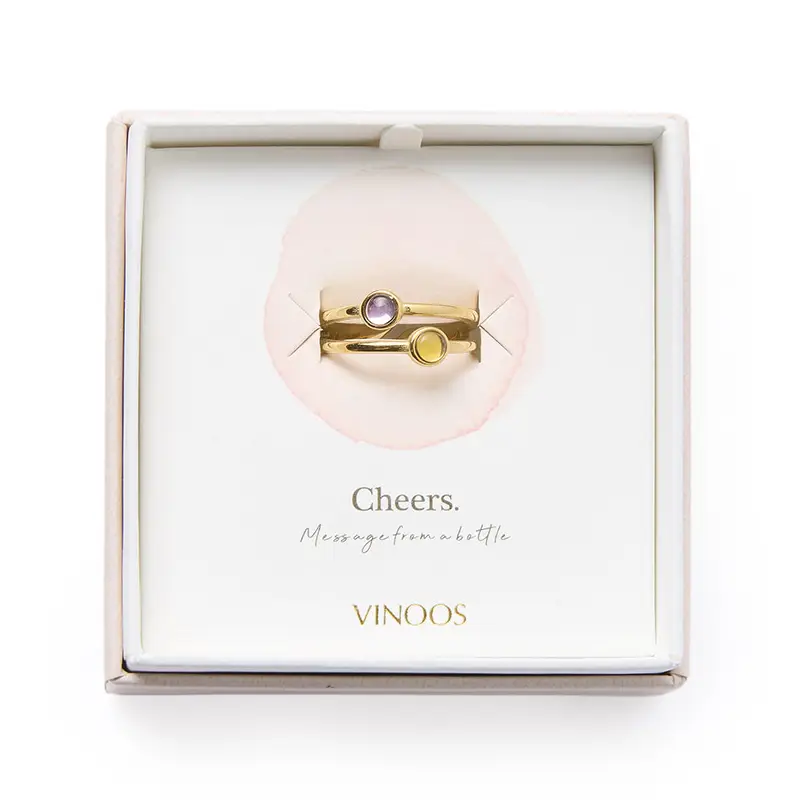 vinoos-ode-to-green-doppel-ring-gold-amber-fuchsia-glas image 2