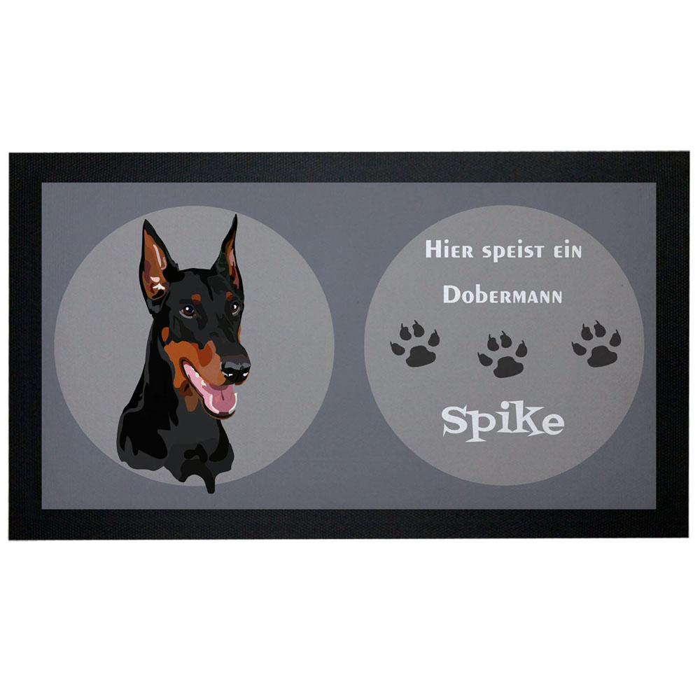geschenke364-futtermatten-dobermann-napfunterlage-mit-name image 1