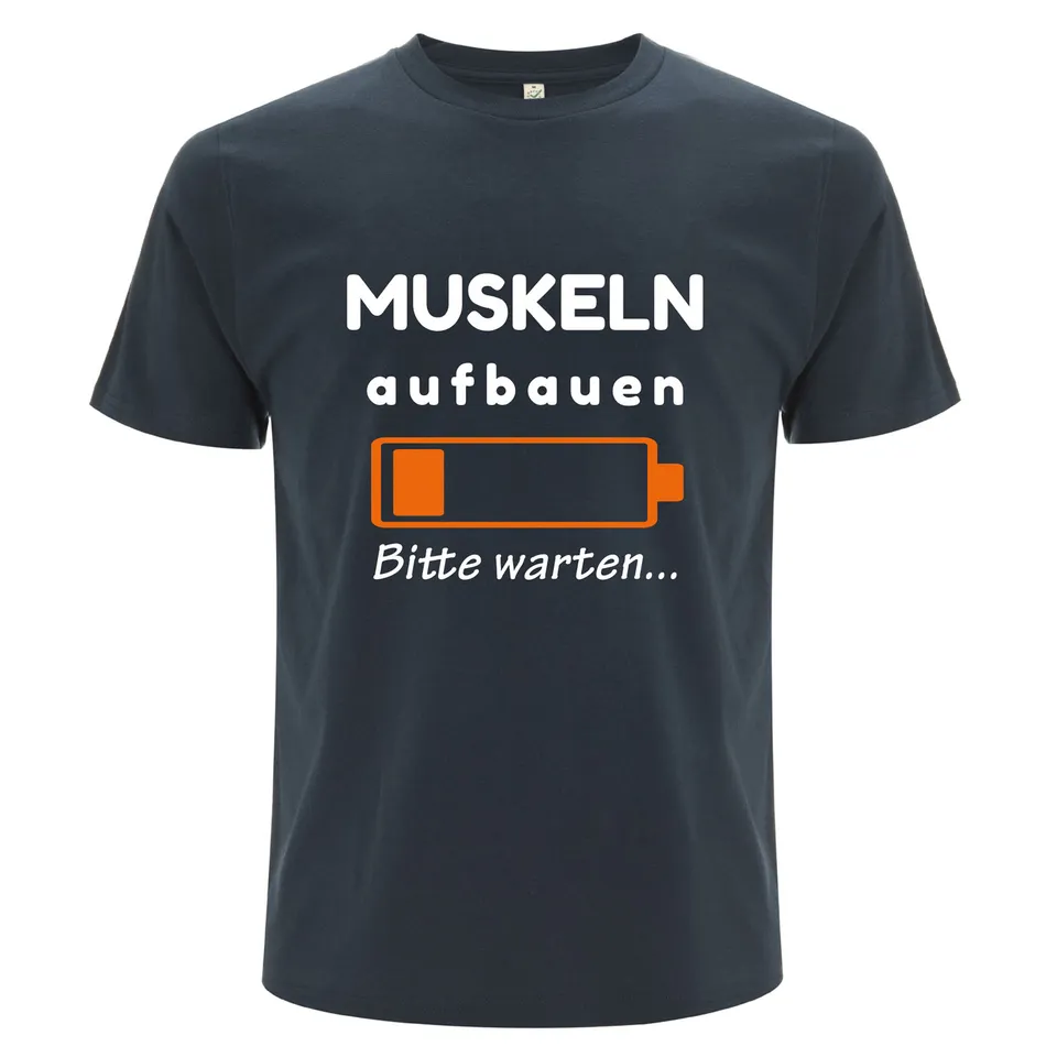 geschenke364-muskeln-aufbauen-organic-t-shirt-bio-denim image 1