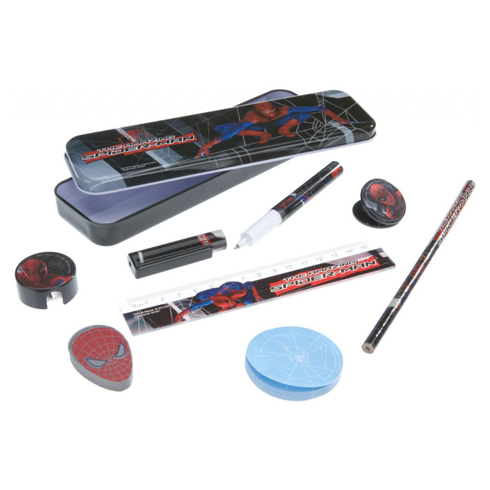 undercover-spiderman-schulset-8-teilig-mit-bleistiftbox image 1