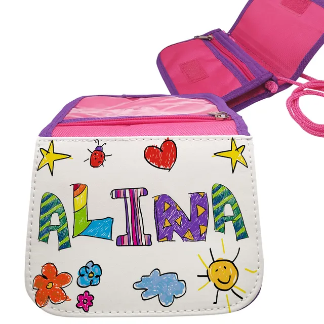 geschenke364-geldbeutel-brustbeutel-rosa-mit-name-10x12-5cm image 1