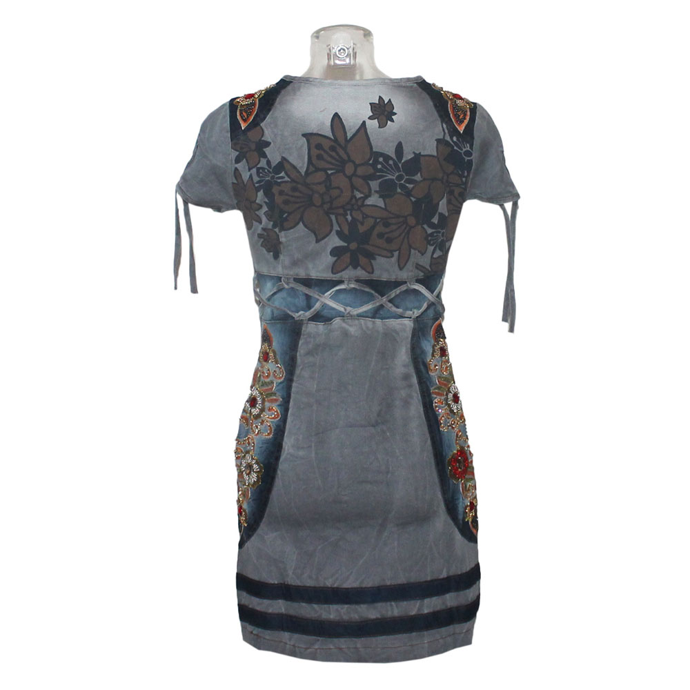 signet-3232-minikleid-grau-stickerei-rei-verschluss-s-xl image 3