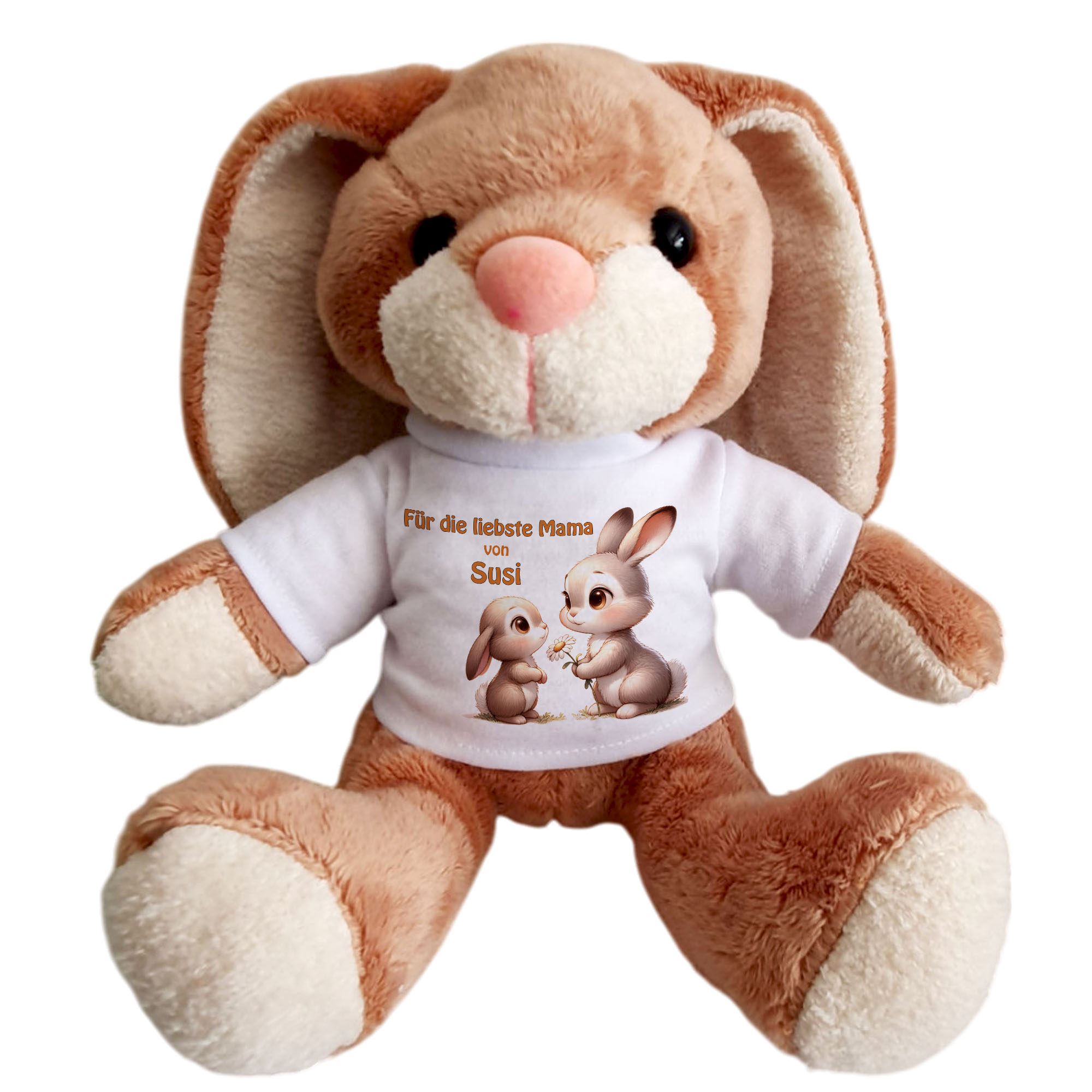 geschenke364-kuscheltiere-hase-liebste-mama-mit-name image 1