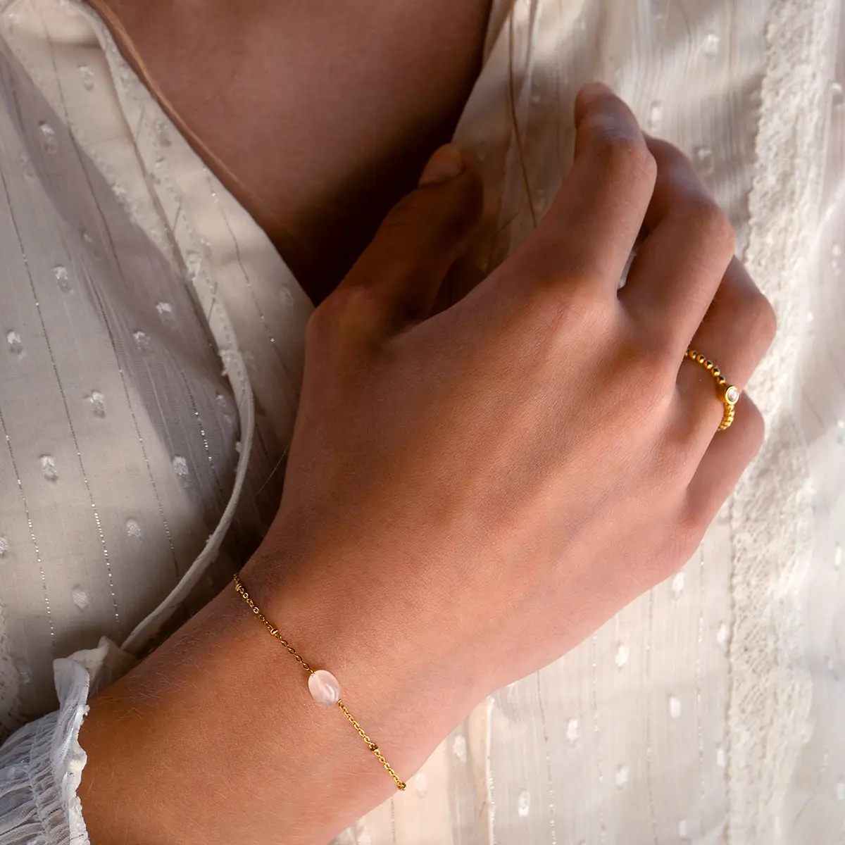 vinoos-colours-of-wine-armband-friends-forever-hellrosa-edelstahl image 2