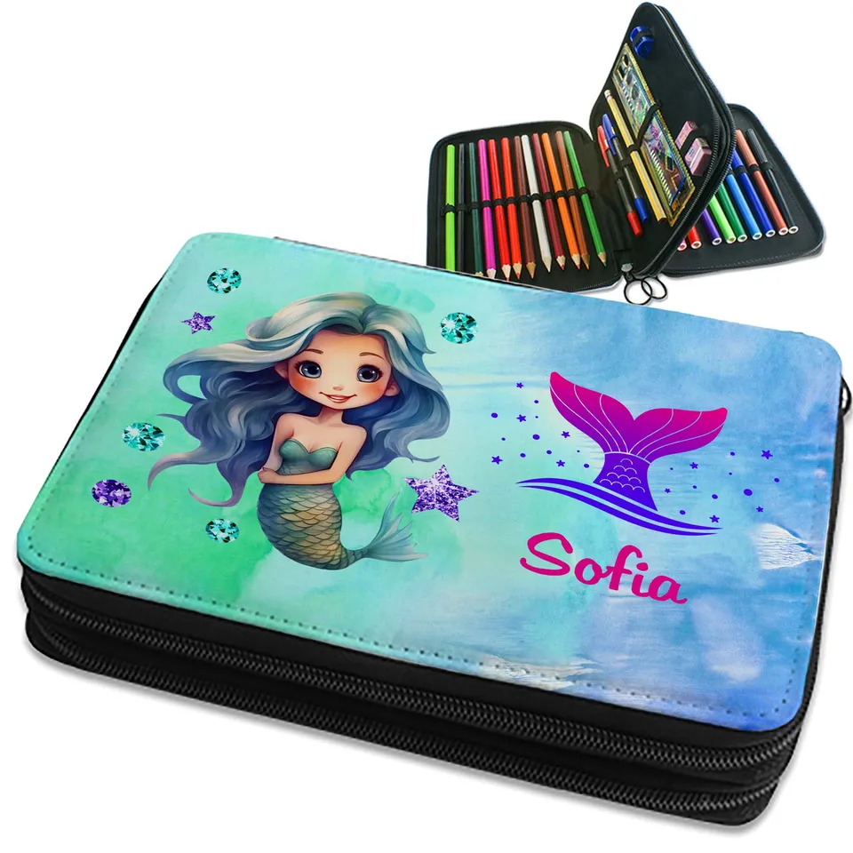 geschenke364-schulbedarf-federmappe-meerjungfrau-01-mit-name-gef-llt image 1