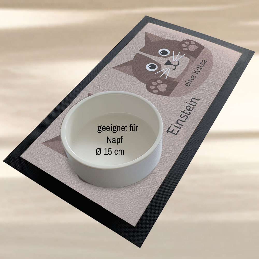 geschenke364-futtermatten-napfunterlage-katze-mit-name-braun-rutschfest image 3