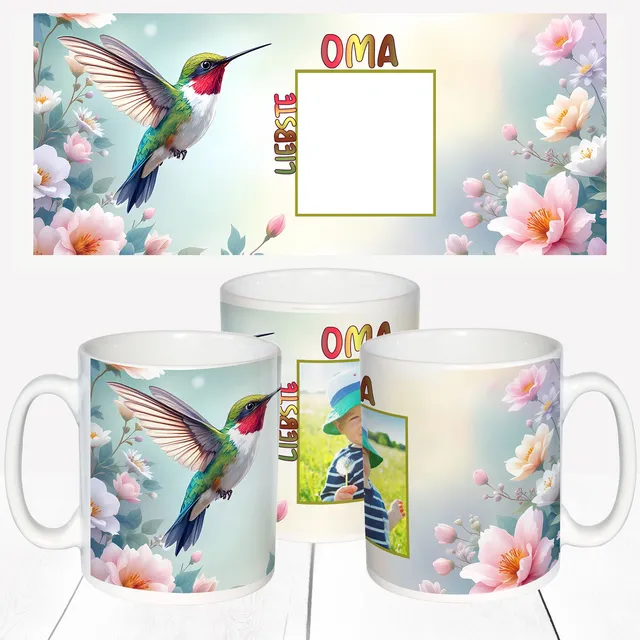 geschenke364-fototassen-weltbeste-oma-kolibri-tasse-mit-foto image 1