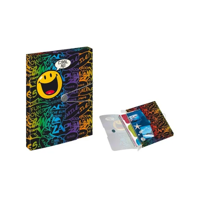 geschenke364-schulbedarf-sammelbox-a4-smileyworld-gummizug image 1