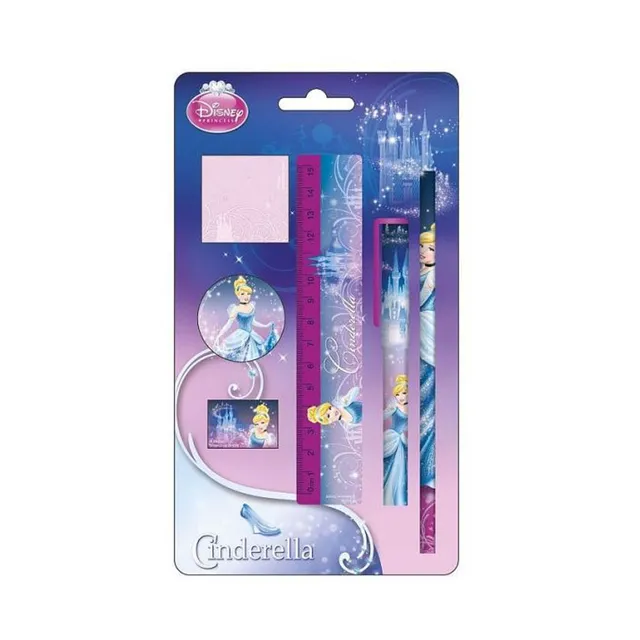 geschenke364-schulbedarf-schreibset-cinderella-6teilig-blister image 1