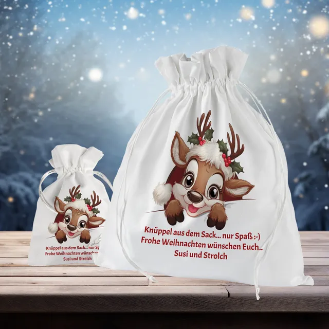 geschenke364-rentier-geschenkbeutel-weihnachten-mit-text-polyester image 1