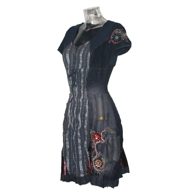 geschenke364-damenmode-sommerkleid-dirndl-look-3175-indigo-s image 1