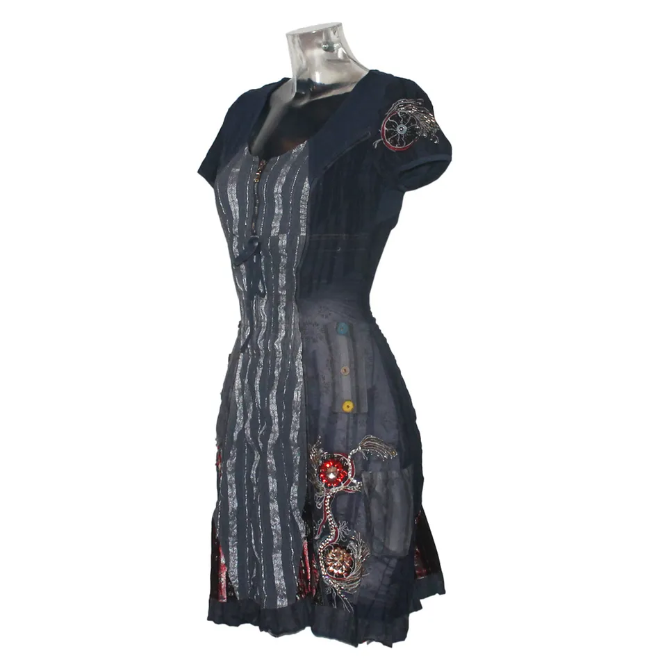 geschenke364-damenmode-sommerkleid-dirndl-look-3175-indigo-s image 1