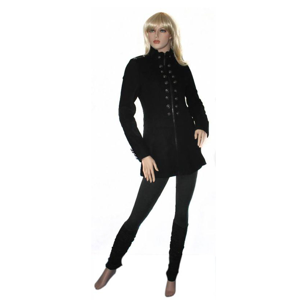 cipo-baxx-damen-blazer-jacke-schwarz-wolle image 4